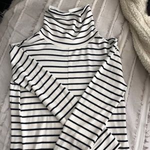 Stripped Turtle Neck Sweater